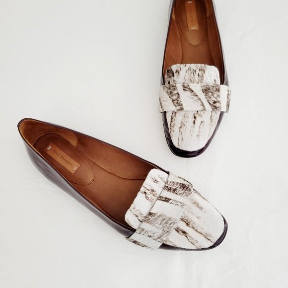 Reed Krakoff cranberry and gray patent leather flats size 39 - Picture 7 of 10